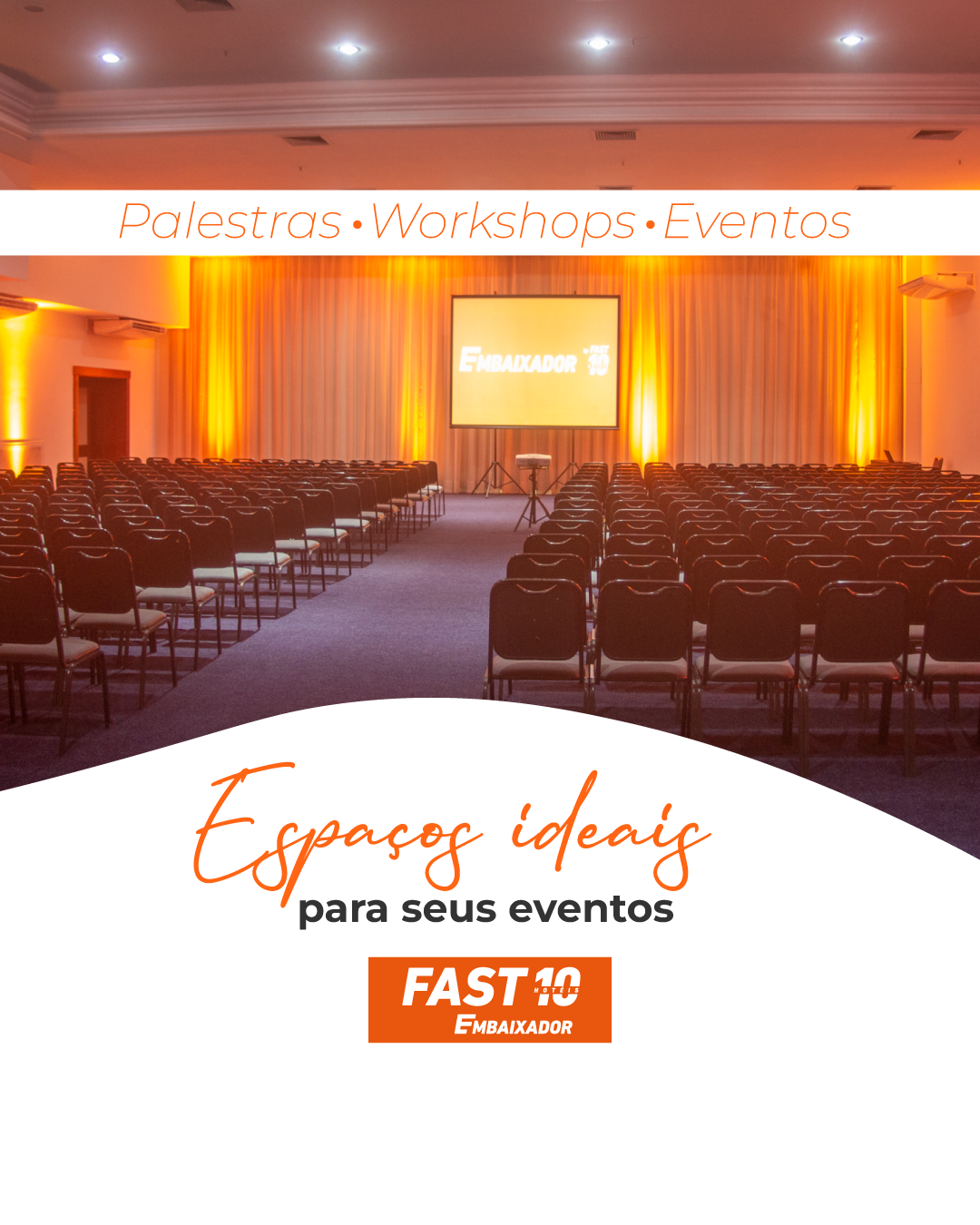 Espaços ideais para seus eventos!