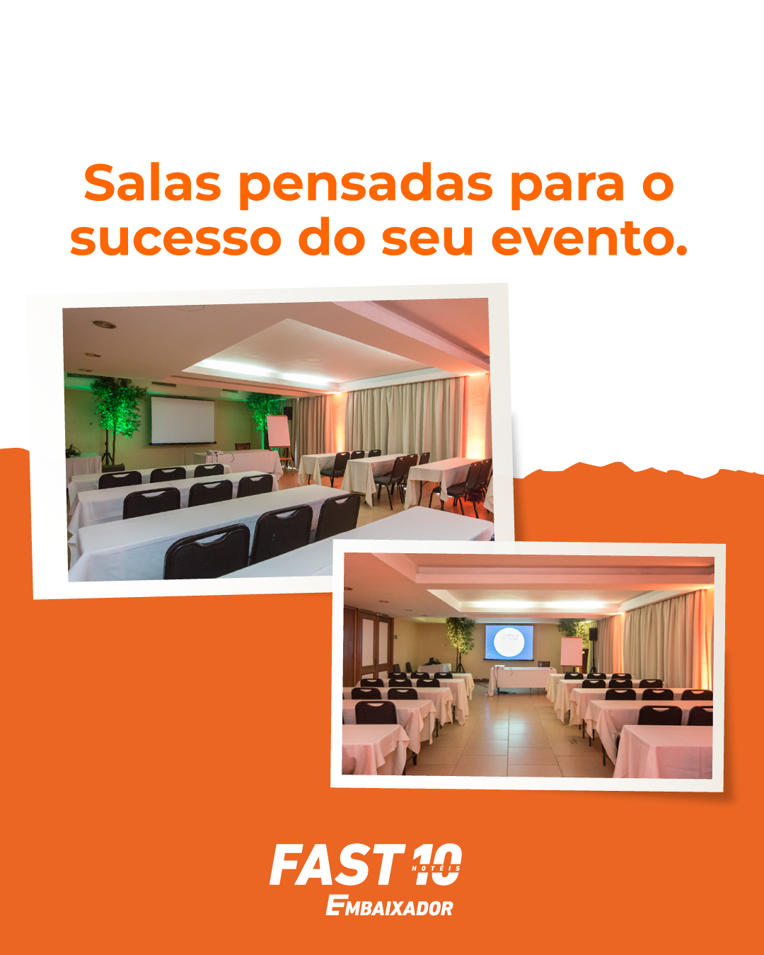 Salas pensadas para o sucesso do seu evento