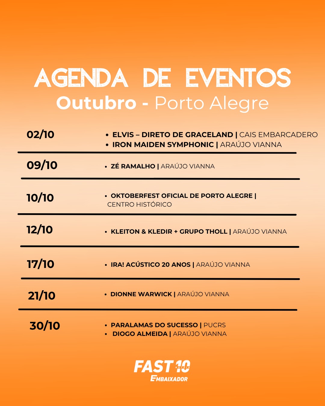Eventos Outubro