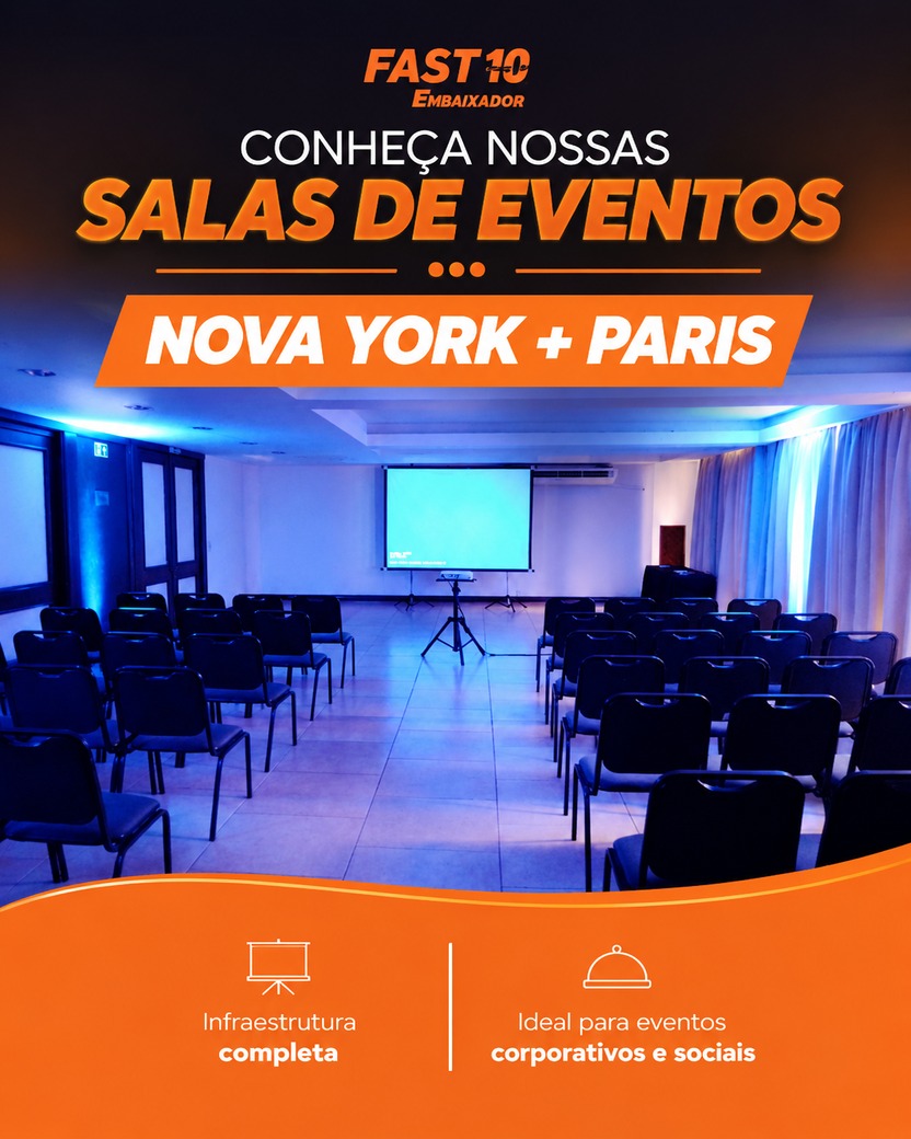 Sala de eventos Nova York + Paris